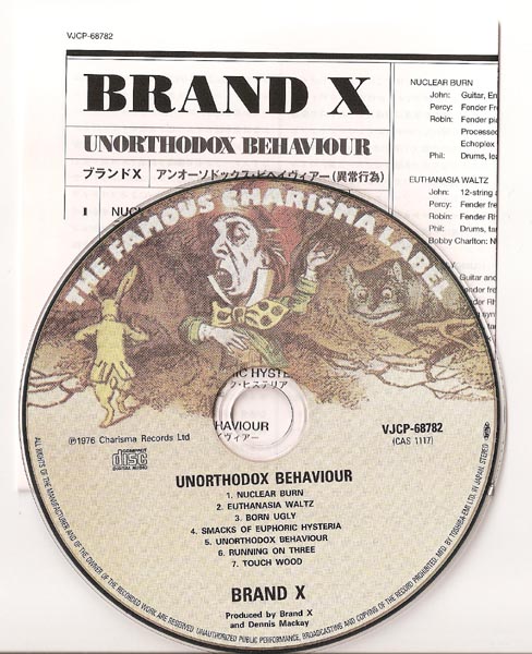 , Brand X - Unorthodox Behaviour
